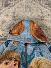 Veste en tapisserie design unique vintage fait main upcyclé retravaillé tissé taille M n•703