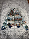 Veste en tapisserie design unique vintage fait main upcyclé retravaillé tissé taille M n•704
