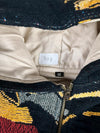 Veste en tapisserie design unique vintage fait main upcyclé retravaillé tissé taille M n•707