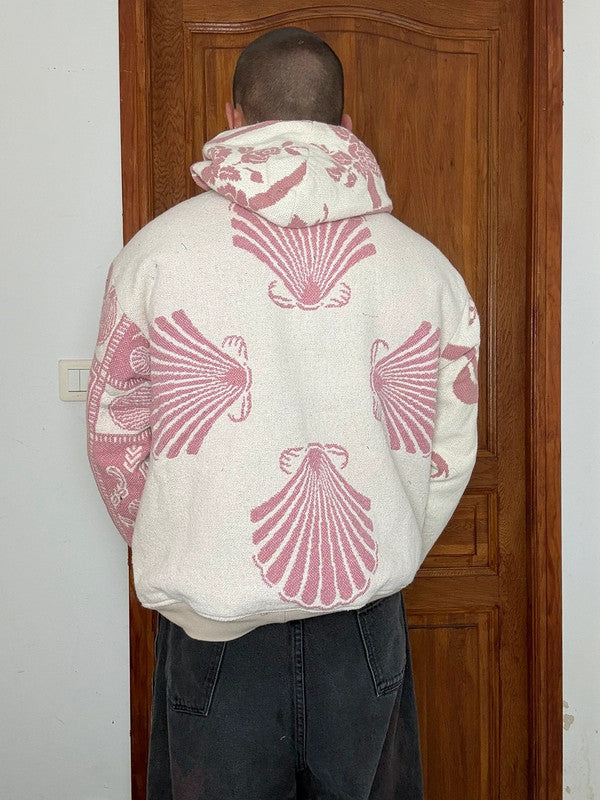 Veste en tapisserie design unique vintage fait main upcyclé retravaillé tissé taille M n•708