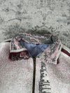 Veste en tapisserie design unique vintage fait main upcyclé retravaillé tissé taille M n•709