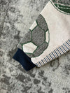 Veste en tapisserie design unique vintage fait main upcyclé retravaillé tissé taille M n•717