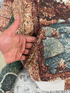 Veste en tapisserie design unique vintage fait main upcyclé retravaillé tissé taille M n•712