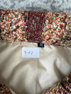 Veste en tapisserie design unique vintage fait main upcyclé retravaillé tissé taille M n•712