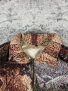 Veste en tapisserie design unique vintage fait main upcyclé retravaillé tissé taille M n•712