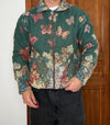 Veste en tapisserie design unique vintage fait main upcyclé retravaillé tissé taille M n•714