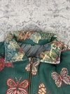 Veste en tapisserie design unique vintage fait main upcyclé retravaillé tissé taille M n•714