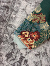 Veste en tapisserie design unique vintage fait main upcyclé retravaillé tissé taille M n•714