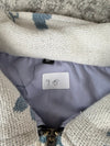 Veste en tapisserie design unique vintage fait main upcyclé retravaillé tissé taille M n•715