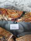 Veste en tapisserie design unique vintage fait main upcyclé retravaillé tissé taille M n•717