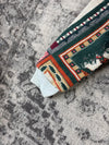 Veste en tapisserie design unique vintage fait main upcyclé retravaillé tissé taille M n•719