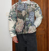 Veste en tapisserie design unique vintage fait main upcyclé retravaillé tissé taille M n•720