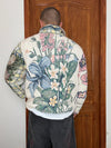 Veste en tapisserie design unique vintage fait main upcyclé retravaillé tissé taille M n•720