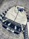 Veste en tapisserie design unique vintage fait main upcyclé retravaillé tissé taille M n•723