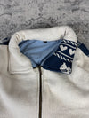 Veste en tapisserie design unique vintage fait main upcyclé retravaillé tissé taille M n•723