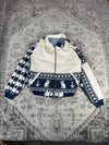 Veste en tapisserie design unique vintage fait main upcyclé retravaillé tissé taille M n•723