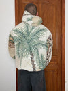 Veste en tapisserie design unique vintage fait main upcyclé retravaillé tissé taille L n•724