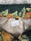Veste en tapisserie design unique vintage fait main upcyclé retravaillé tissé taille L n•726