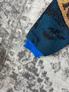 Veste en tapisserie design unique vintage fait main upcyclé retravaillé tissé taille L n•729