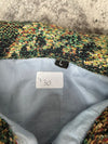 Veste en tapisserie design unique vintage fait main upcyclé retravaillé tissé taille L n•730