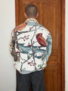 Veste en tapisserie design unique vintage fait main upcyclé retravaillé tissé taille L n•735