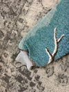 Veste en tapisserie design unique vintage fait main upcyclé retravaillé tissé taille L n•735