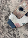 Veste en tapisserie design unique vintage fait main upcyclé retravaillé tissé taille L n•736