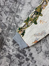Veste en tapisserie design unique vintage fait main upcyclé retravaillé tissé taille L n•738
