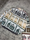Veste en tapisserie design unique vintage fait main upcyclé retravaillé tissé taille L n•740