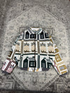 Veste en tapisserie design unique vintage fait main upcyclé retravaillé tissé taille L n•740