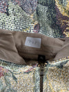 Veste en tapisserie design unique vintage fait main upcyclé retravaillé tissé taille XL n•741