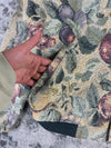 Veste en tapisserie design unique vintage fait main upcyclé retravaillé tissé taille XL n•741