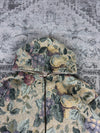 Veste en tapisserie design unique vintage fait main upcyclé retravaillé tissé taille XL n•741