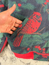 Veste en tapisserie design unique vintage fait main upcyclé retravaillé tissé taille XL n•742