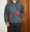 Veste en tapisserie design unique vintage fait main upcyclé retravaillé tissé taille XL n•742