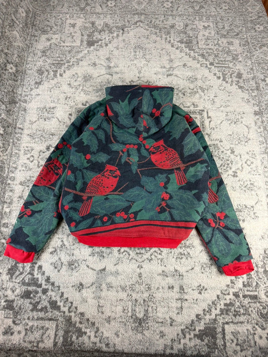 Veste en tapisserie design unique vintage fait main upcyclé retravaillé tissé taille XL n•742