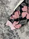 Veste en tapisserie design unique vintage fait main upcyclé retravaillé tissé taille XL n•744