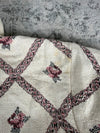 Veste en tapisserie design unique vintage fait main upcyclé retravaillé tissé taille XL n•744