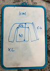 Veste en tapisserie design unique vintage fait main upcyclé retravaillé tissé taille XL n•746