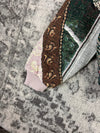 Veste en tapisserie design unique vintage fait main upcyclé retravaillé tissé taille XL n•746