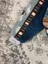 Veste en tapisserie design unique vintage fait main upcyclé retravaillé tissé taille XL n•749