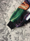 Veste en tapisserie design unique vintage fait main upcyclé retravaillé tissé taille XL n•751