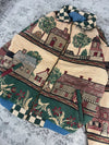 Veste en tapisserie design unique vintage fait main upcyclé retravaillé tissé taille XL n•752