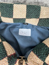 Veste en tapisserie design unique vintage fait main upcyclé retravaillé tissé taille XL n•752