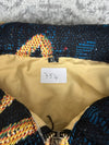 Veste en tapisserie design unique vintage fait main upcyclé retravaillé tissé taille XL n•754