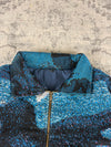 Veste en tapisserie design unique vintage fait main upcyclé retravaillé tissé taille L n•756