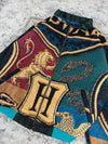 Veste en tapisserie design unique vintage fait main upcyclé retravaillé tissé taille XL n•757