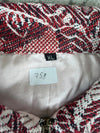 Veste en tapisserie design unique vintage fait main upcyclé retravaillé tissé taille XL n•758