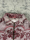 Veste en tapisserie design unique vintage fait main upcyclé retravaillé tissé taille XL n•758