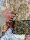 Veste en tapisserie design unique vintage fait main upcyclé retravaillé tissé taille XL n•760